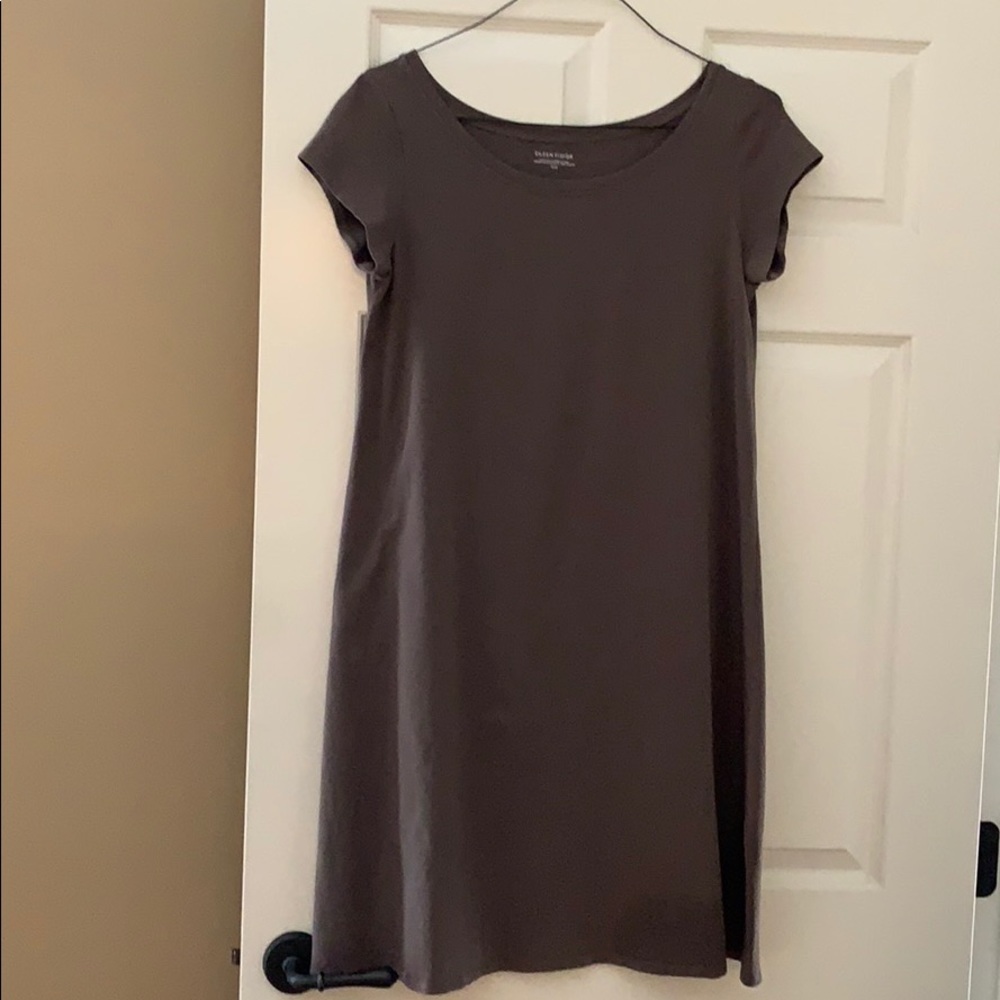 Eileen Fisher scoop neck cotton dress